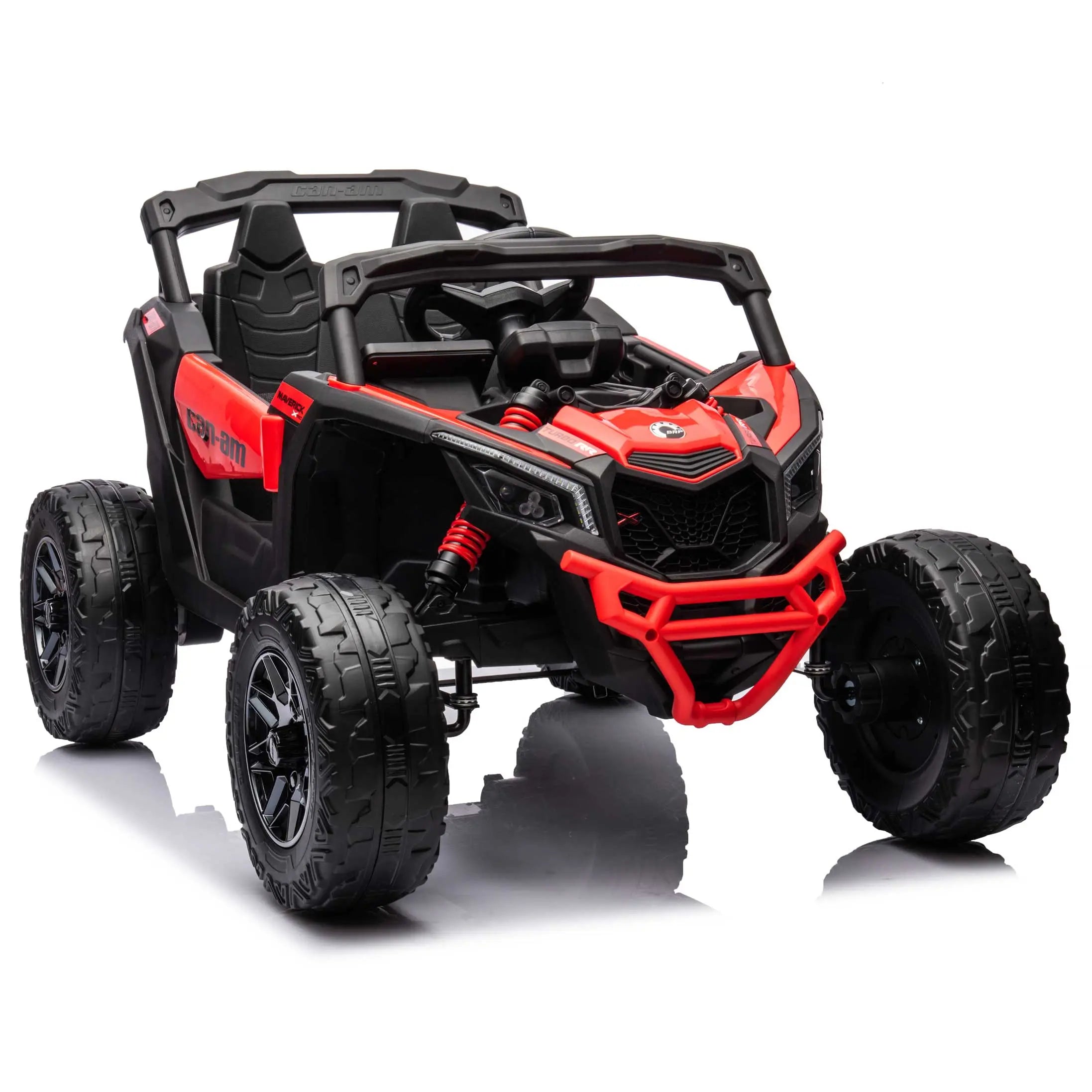 Moderno Kids Can-Am Maverick Custom Edition 24V Kids Ride-On UTV Buggy Car | Red