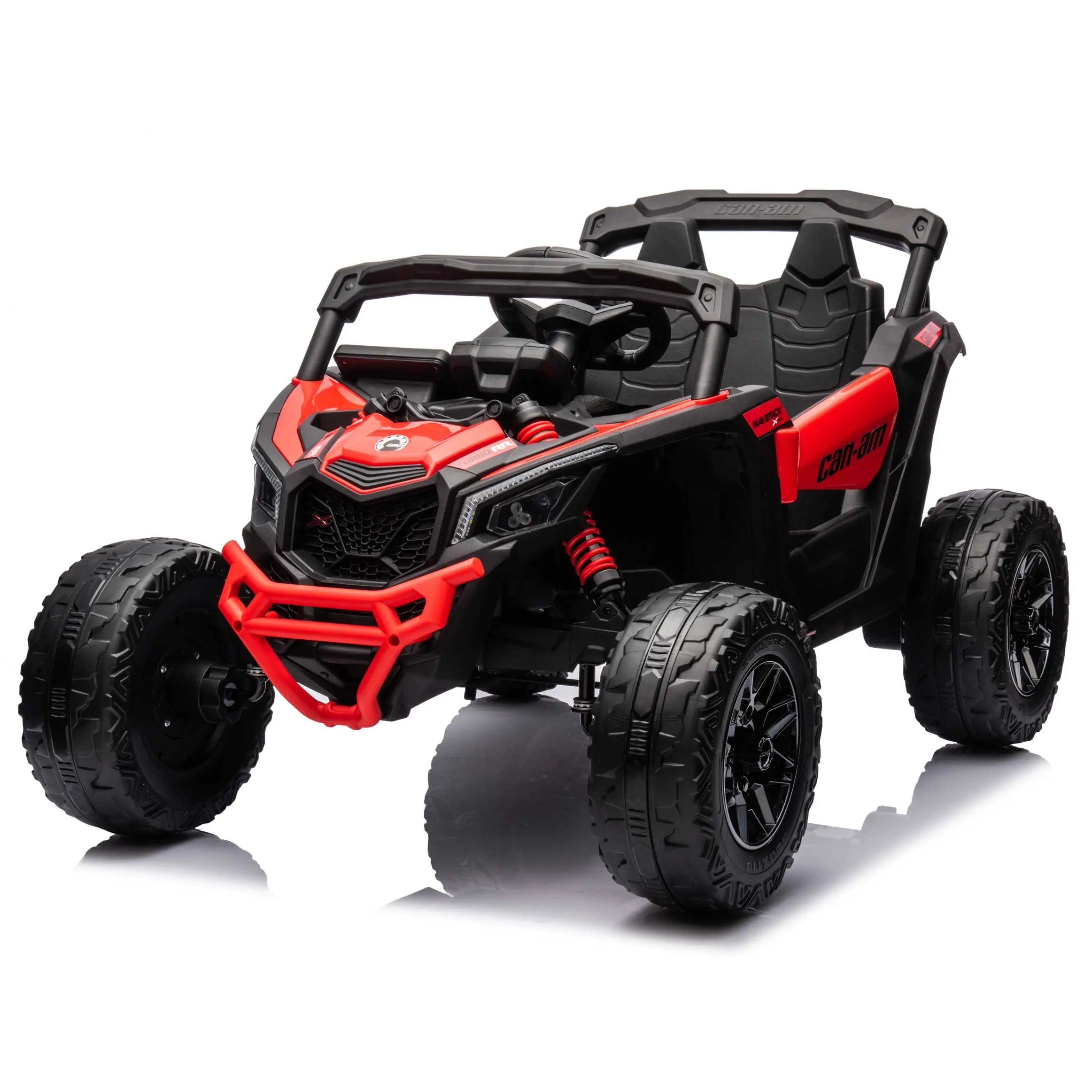 Moderno Kids Can-Am Maverick Custom Edition 24V Kids Ride-On UTV Buggy Car | Red
