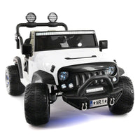 Moderno Kids Trail Explorer 24V Kids Ride-On Car Truck with R/C Parental Remote | White
