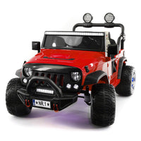 Moderno Kids Trail Explorer 12V Kids Ride-On Car Truck with R/C Parental Remote + Spare Battery | Cherryred