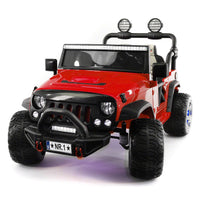 Moderno Kids Trail Explorer 24V Kids Ride-On Car Truck with R/C Parental Remote | Cherry Red