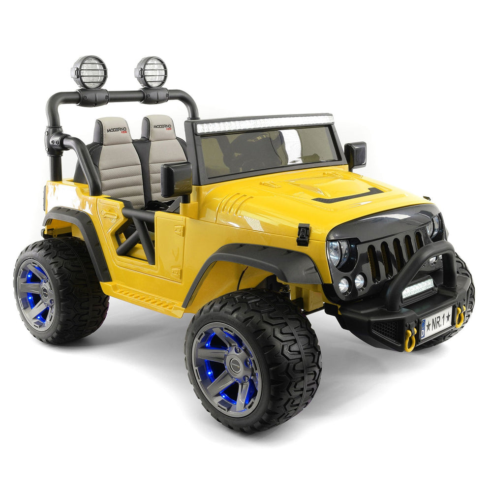 Moderno Kids Trail Explorer 24V Kids Ride-On Car Truck with R/C Parental Remote | Yellow