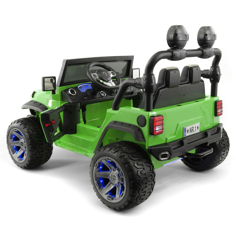 Moderno Kids Trail Explorer 24V Kids Ride-On Car Truck with R/C Parental Remote | Green