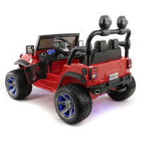 Moderno Kids Trail Explorer 24V Kids Ride-On Car Truck with R/C Parental Remote | Cherry Red