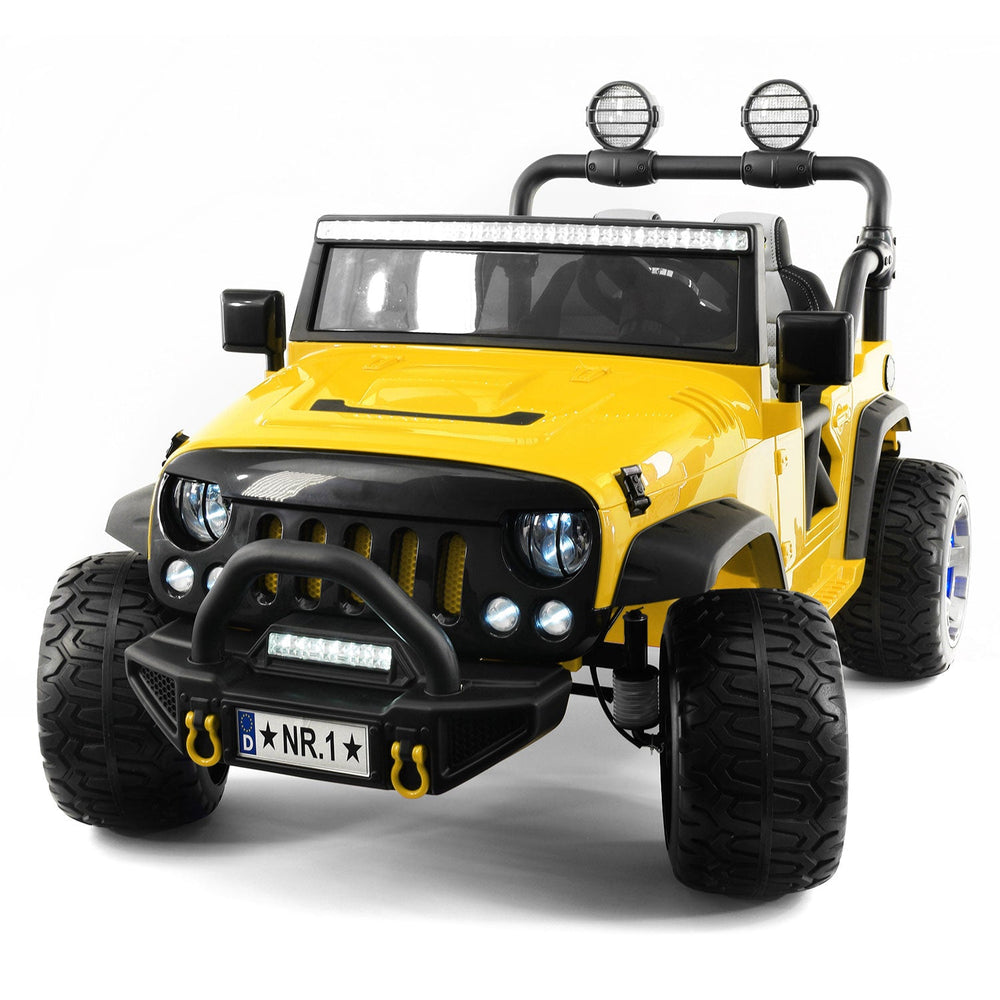 Moderno Kids Trail Explorer 24V Kids Ride-On Car Truck with R/C Parental Remote | Yellow