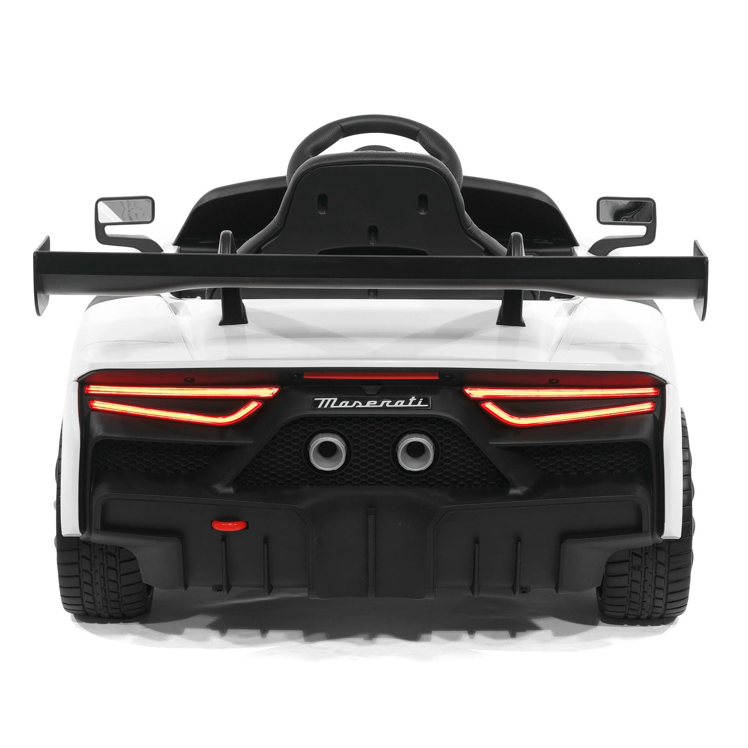 Moderno Kids Maserati GT2 24V Kids Ride-On Car with R/C Parental Remote | White