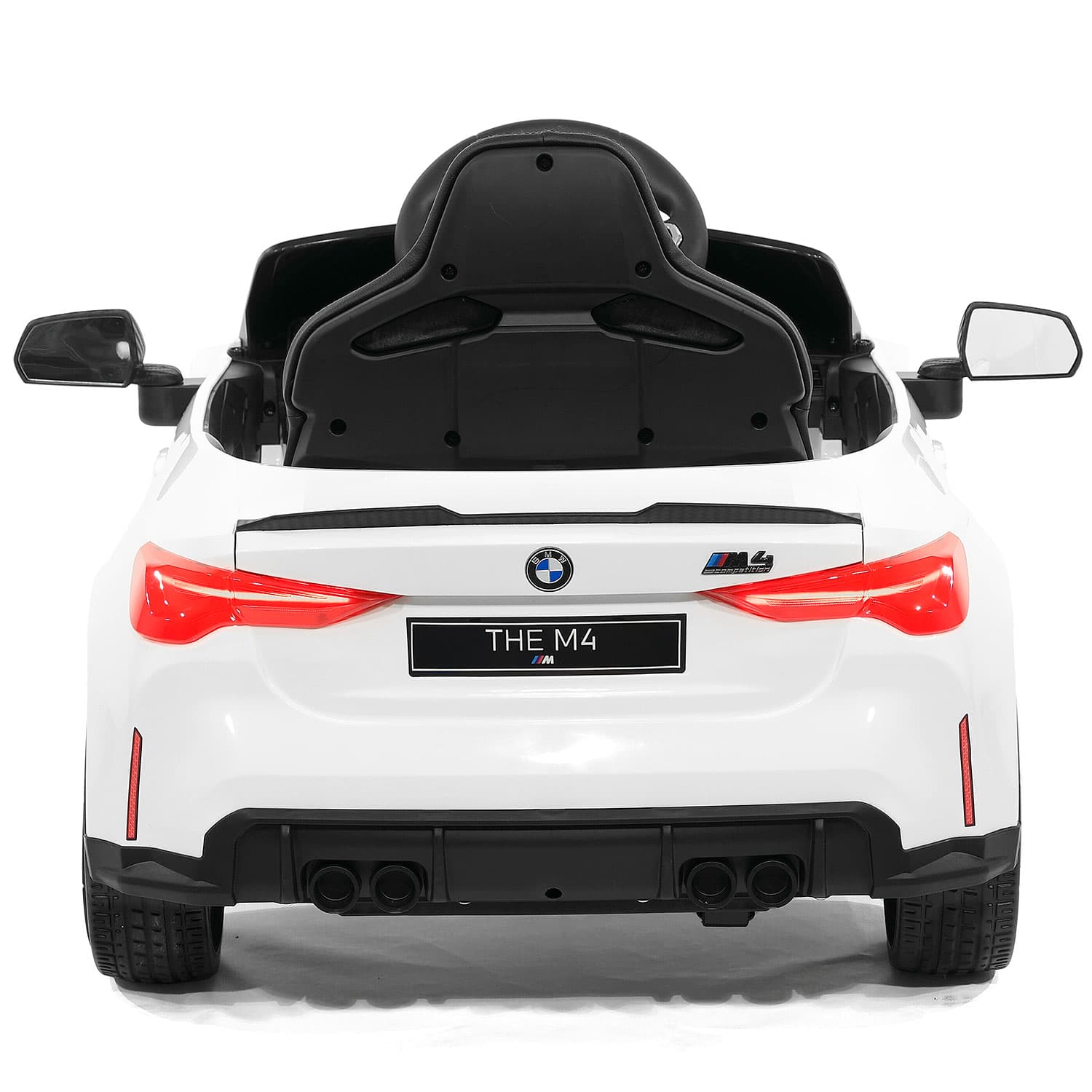 Moderno Kids BMW M4 12V Kids Ride-On Car with R/C Parental Remote | White