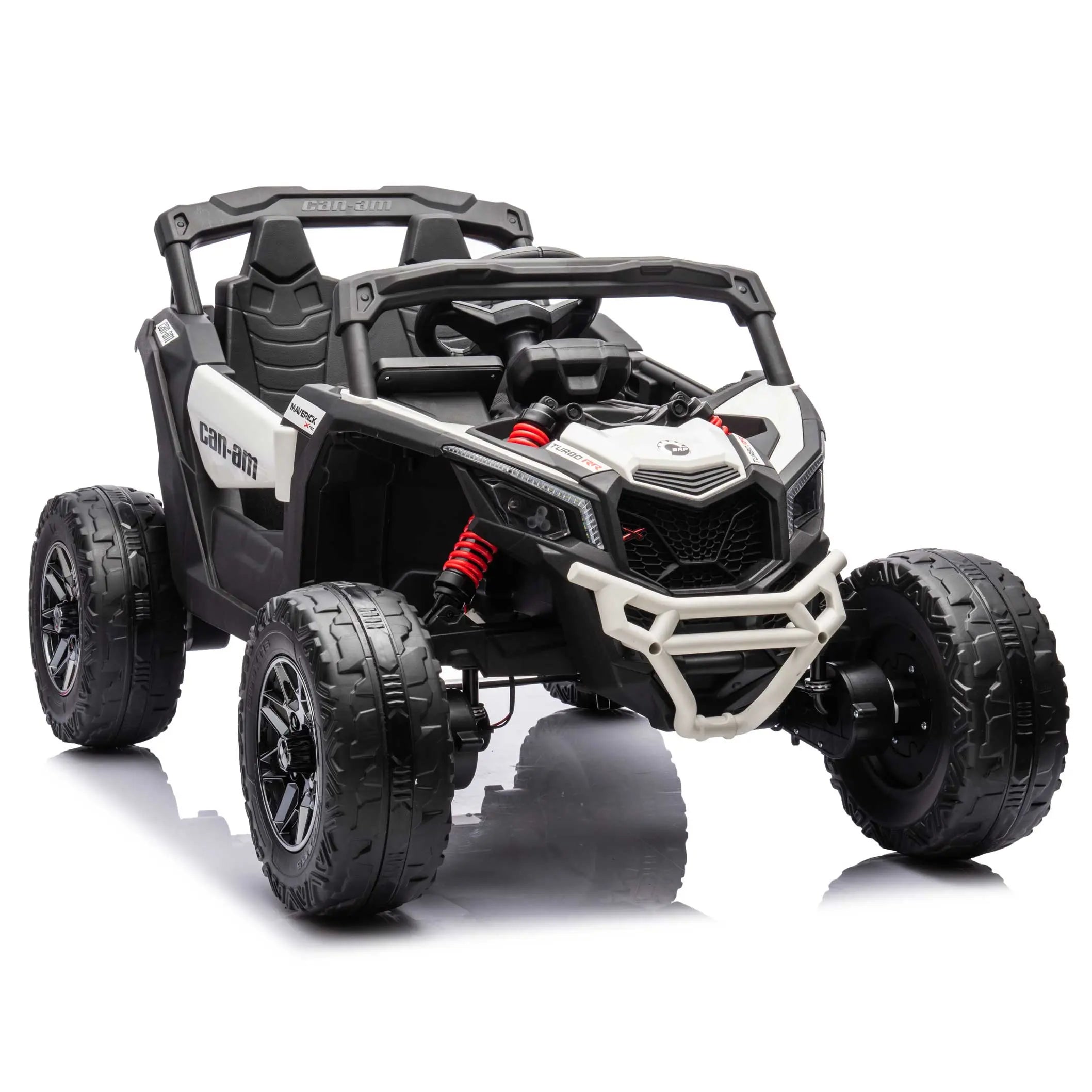 Moderno Kids Can-Am Maverick Custom Edition 24V Kids Ride-On UTV Buggy Car | White