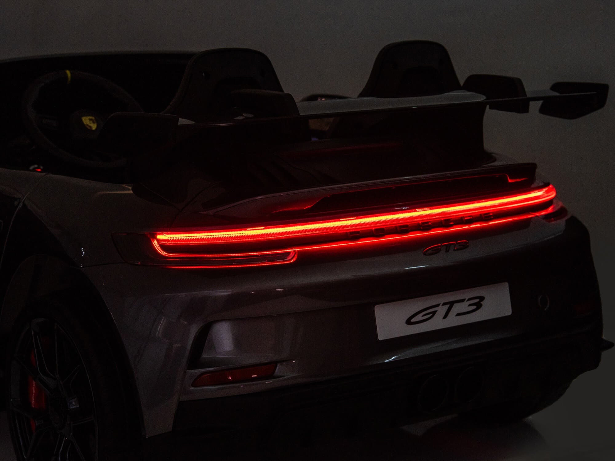 Porsche 911 GT3 24V Kids 2 (Two) Seater Ride On Car | Gray