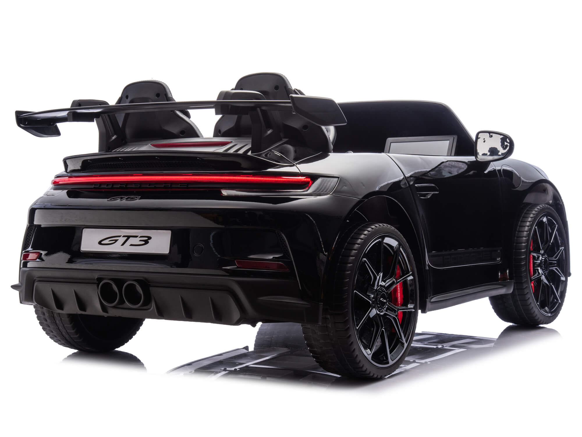 Moderno Kids Porsche 911 GT3 24V Kids 2 (Two) Seater Ride On Car | Black