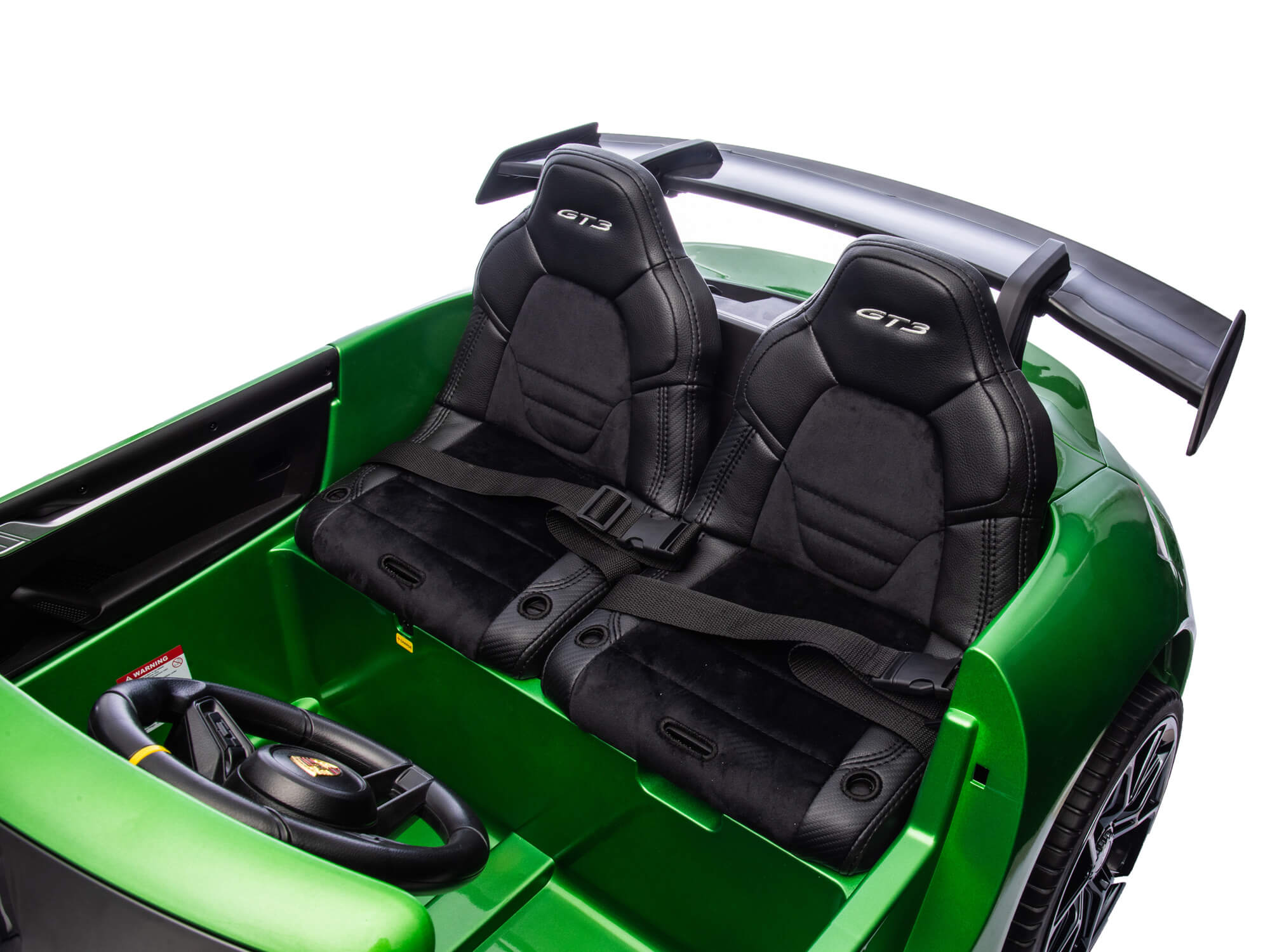 Moderno Kids Porsche 911 GT3 24V Kids 2 (Two) Seater Ride On Car | Green