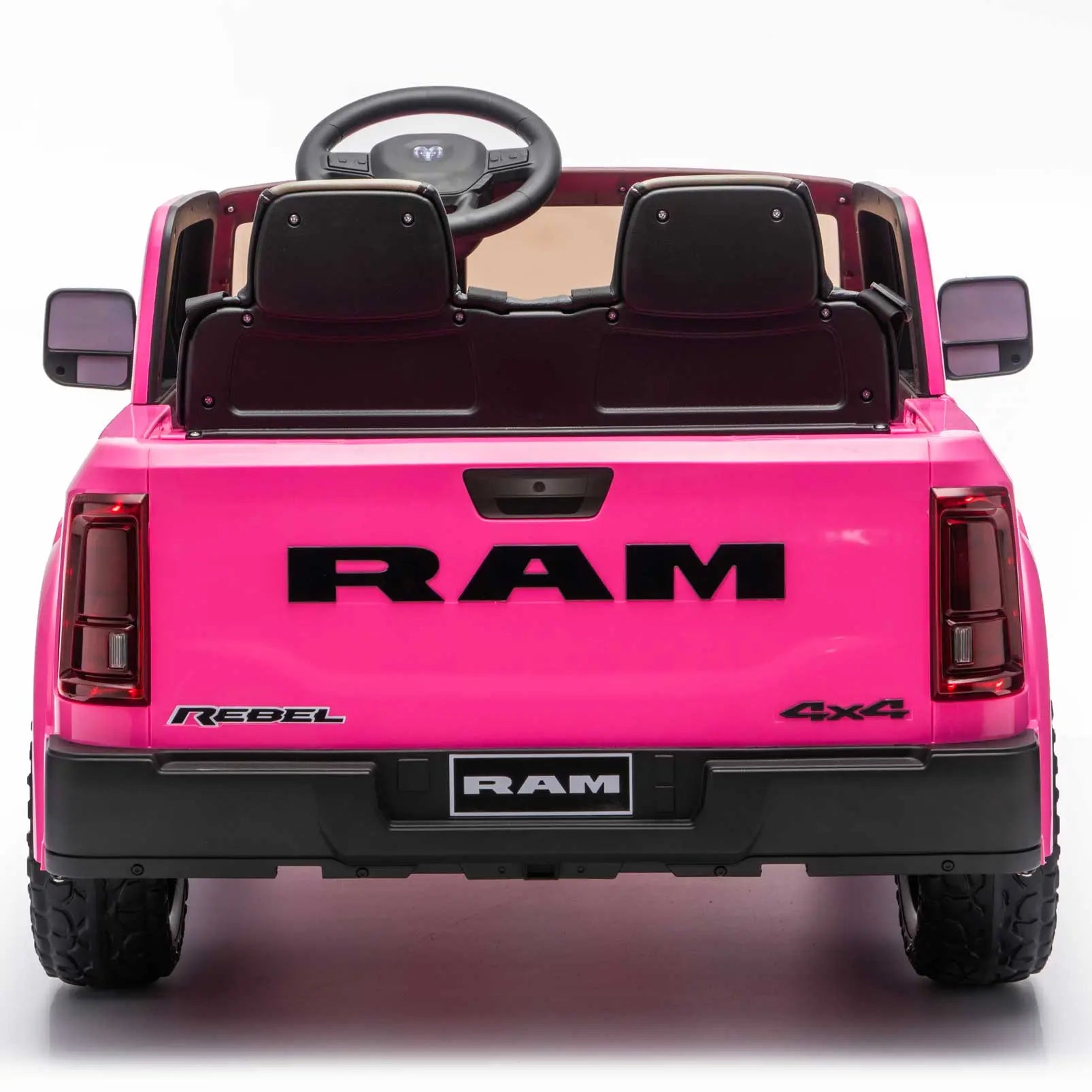 Moderno Kids Dodge Ram 2500 Rebel 24V Kids Ride-On Car Truck with R/C Parental Remote | Pink