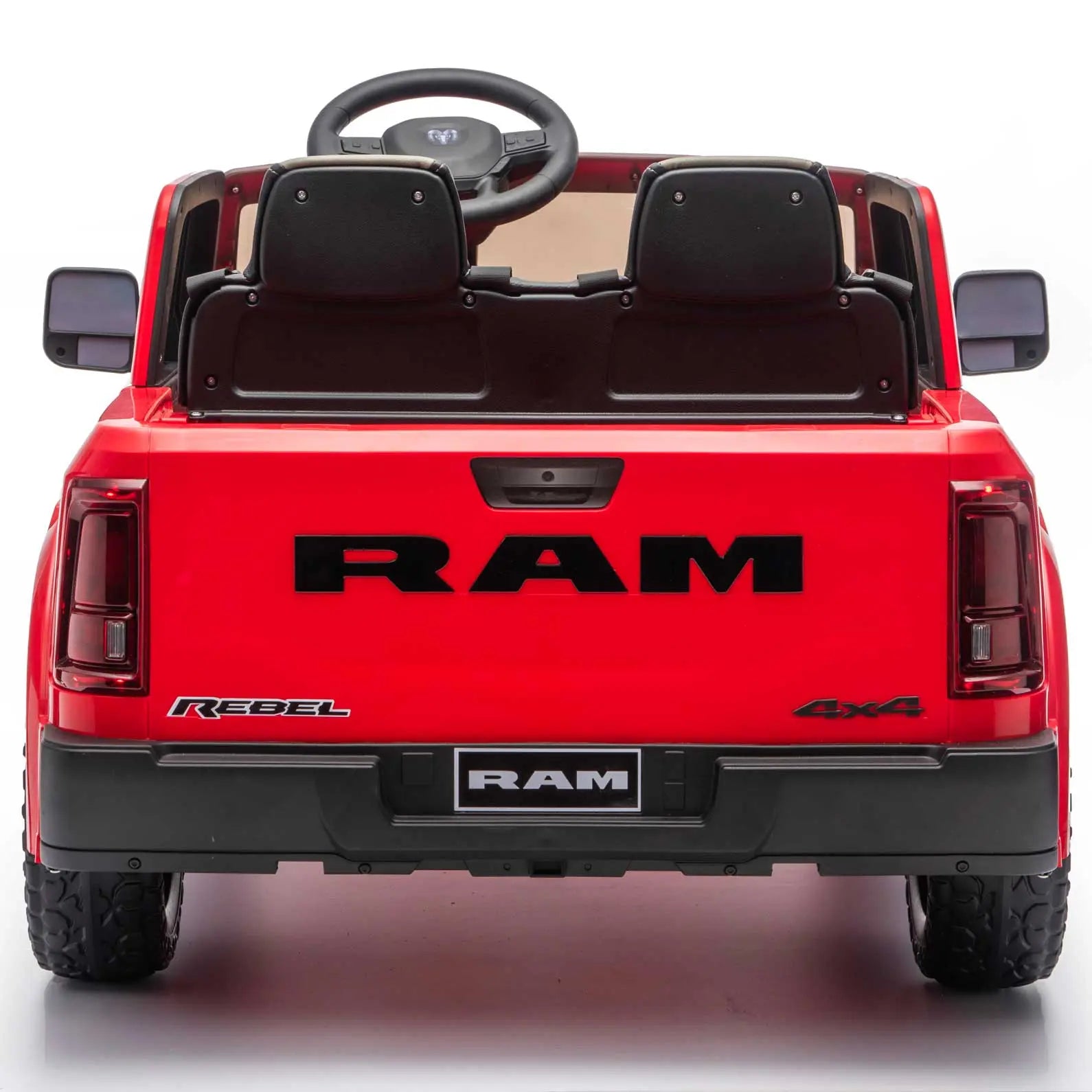 Moderno Kids Dodge Ram 2500 Rebel 24V Kids Ride-On Car Truck with R/C Parental Remote | Red