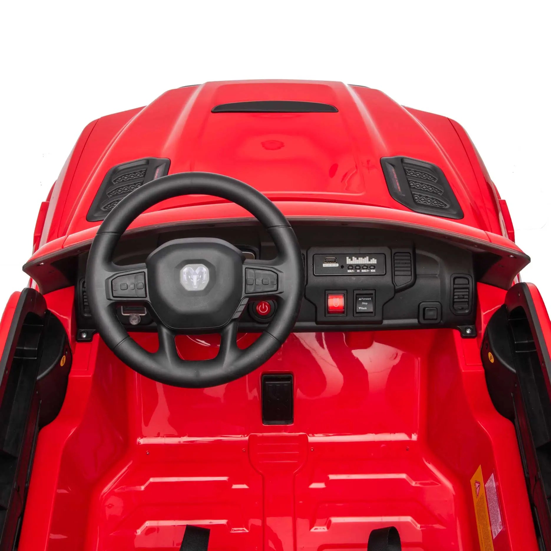 Moderno Kids Dodge Ram 2500 Rebel 24V Kids Ride-On Car Truck with R/C Parental Remote | Red