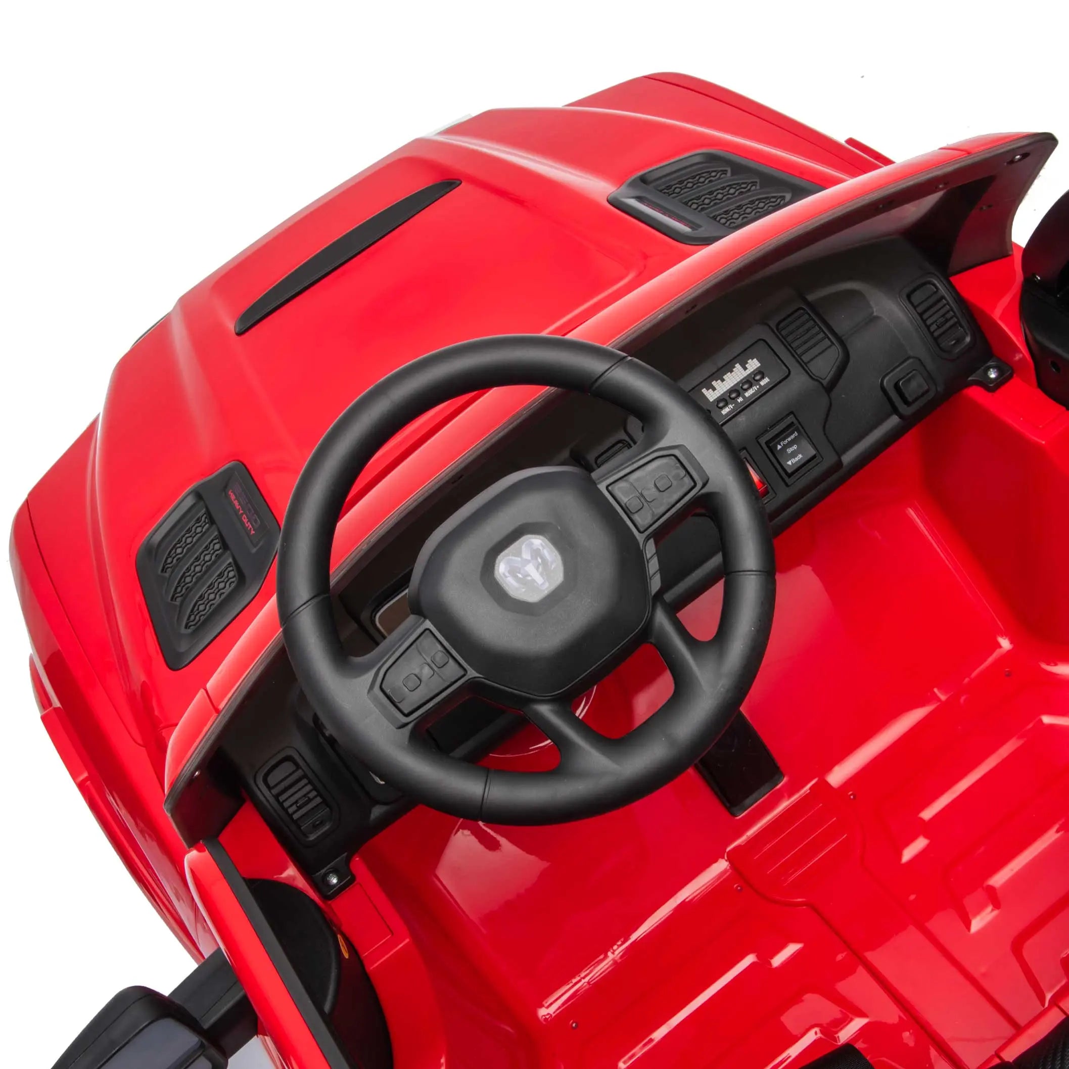 Moderno Kids Dodge Ram 2500 Rebel 24V Kids Ride-On Car Truck with R/C Parental Remote | Red