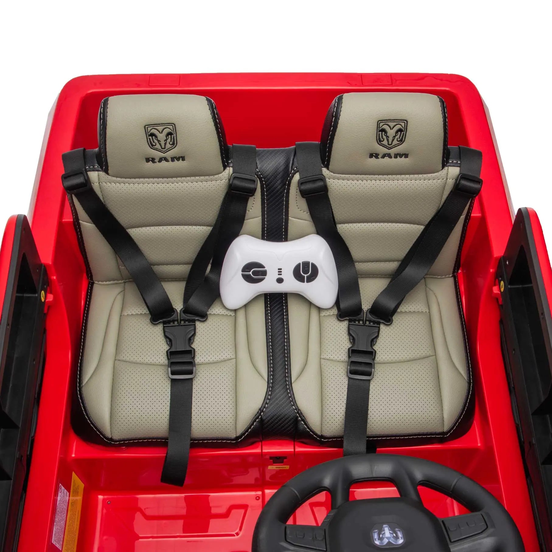 Moderno Kids Dodge Ram 2500 Rebel 24V Kids Ride-On Car Truck with R/C Parental Remote | Red