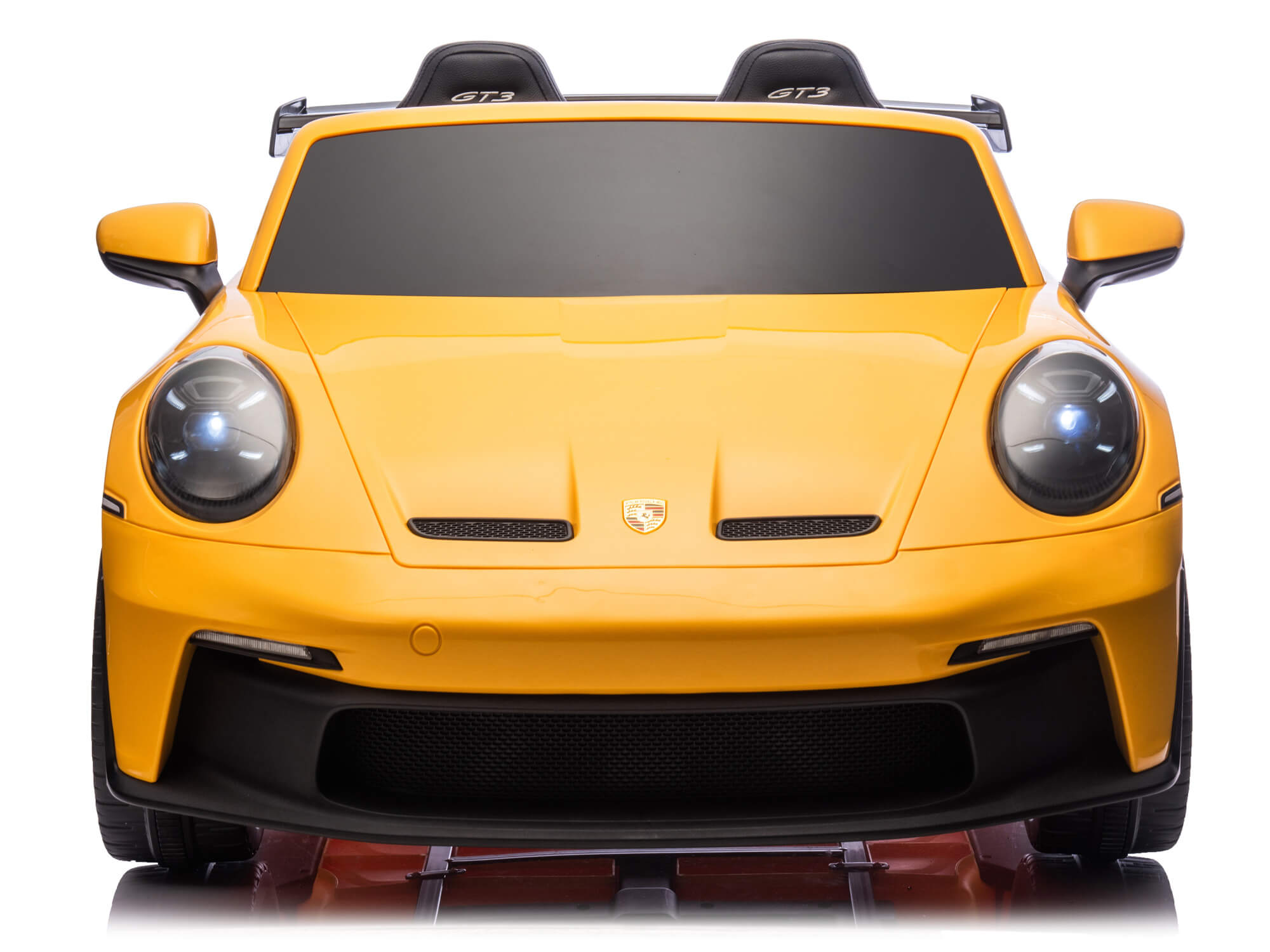 Moderno Kids Porsche 911 GT3 24V Kids 2 (Two) Seater Ride On Car | Yellow