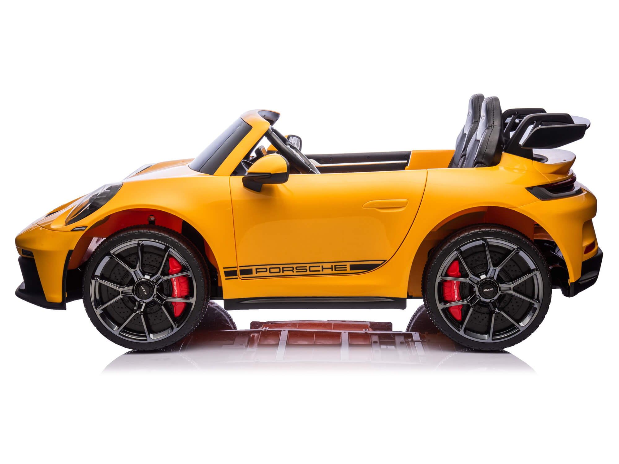 Moderno Kids Porsche 911 GT3 24V Kids 2 (Two) Seater Ride On Car | Yellow