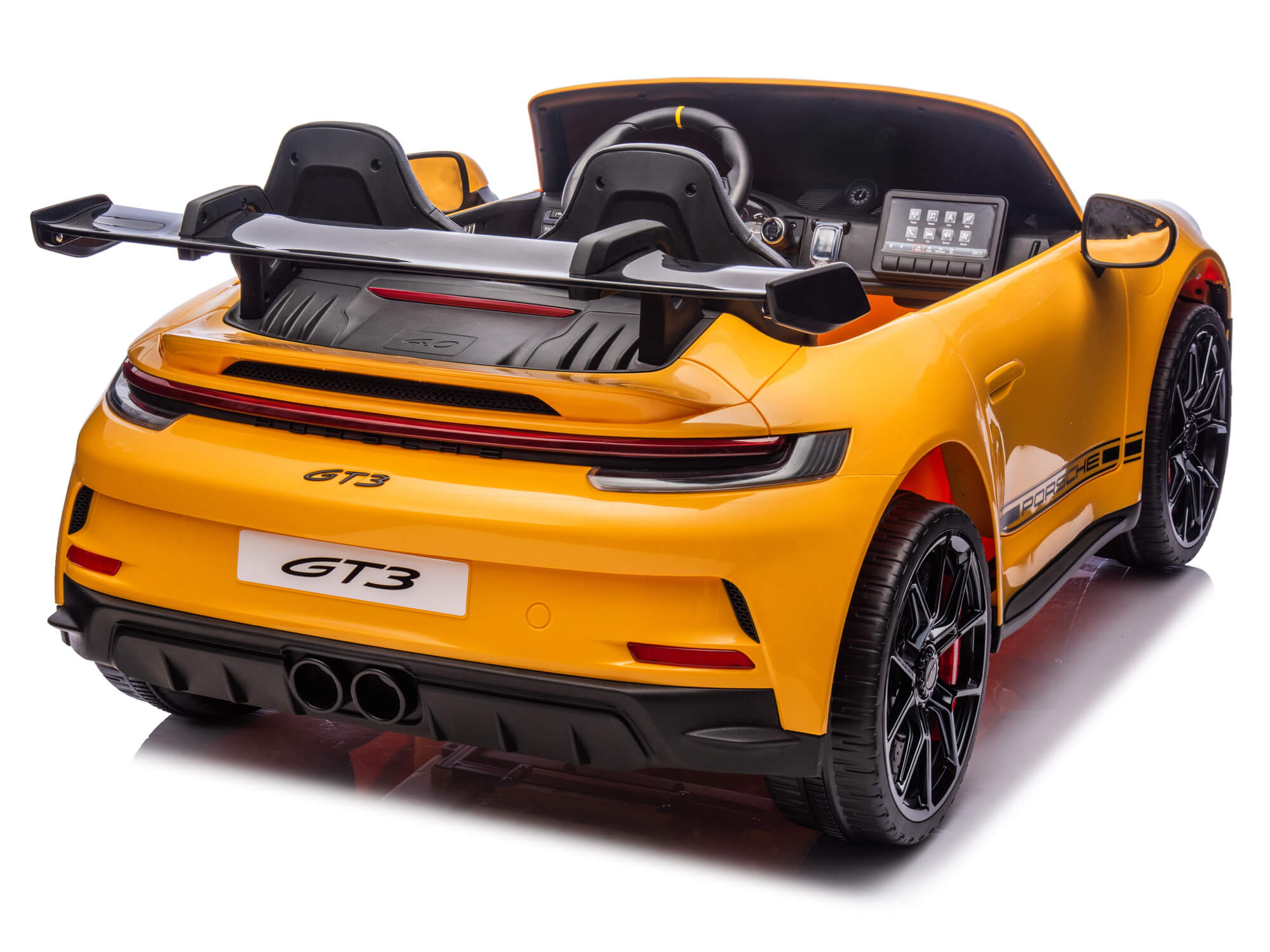 Moderno Kids Porsche 911 GT3 24V Kids 2 (Two) Seater Ride On Car | Yellow