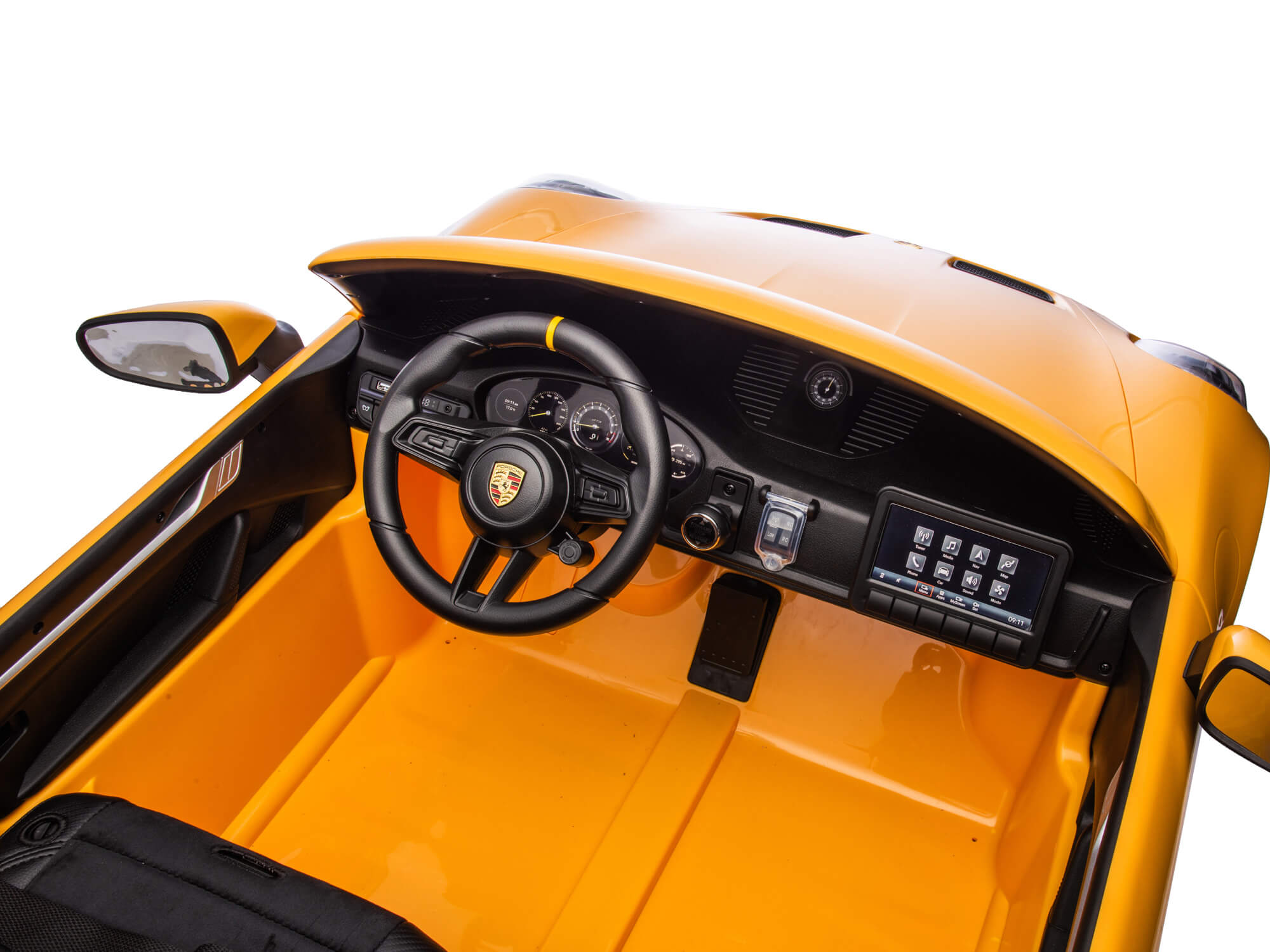 Moderno Kids Porsche 911 GT3 24V Kids 2 (Two) Seater Ride On Car | Yellow