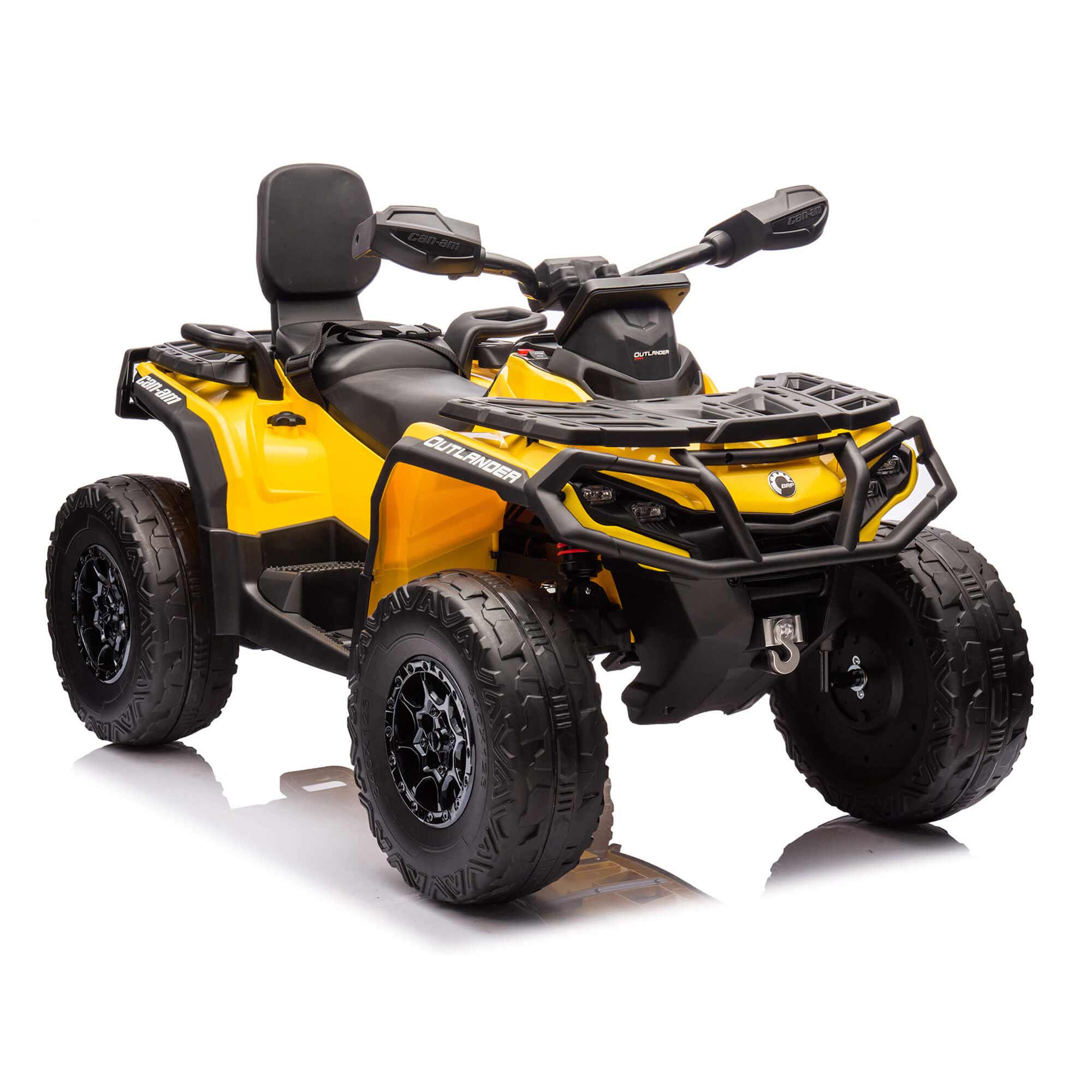 Moderno Kids Can-Am Outlander 24V 4WD Kids Ride-On ATV Quad | Yellow