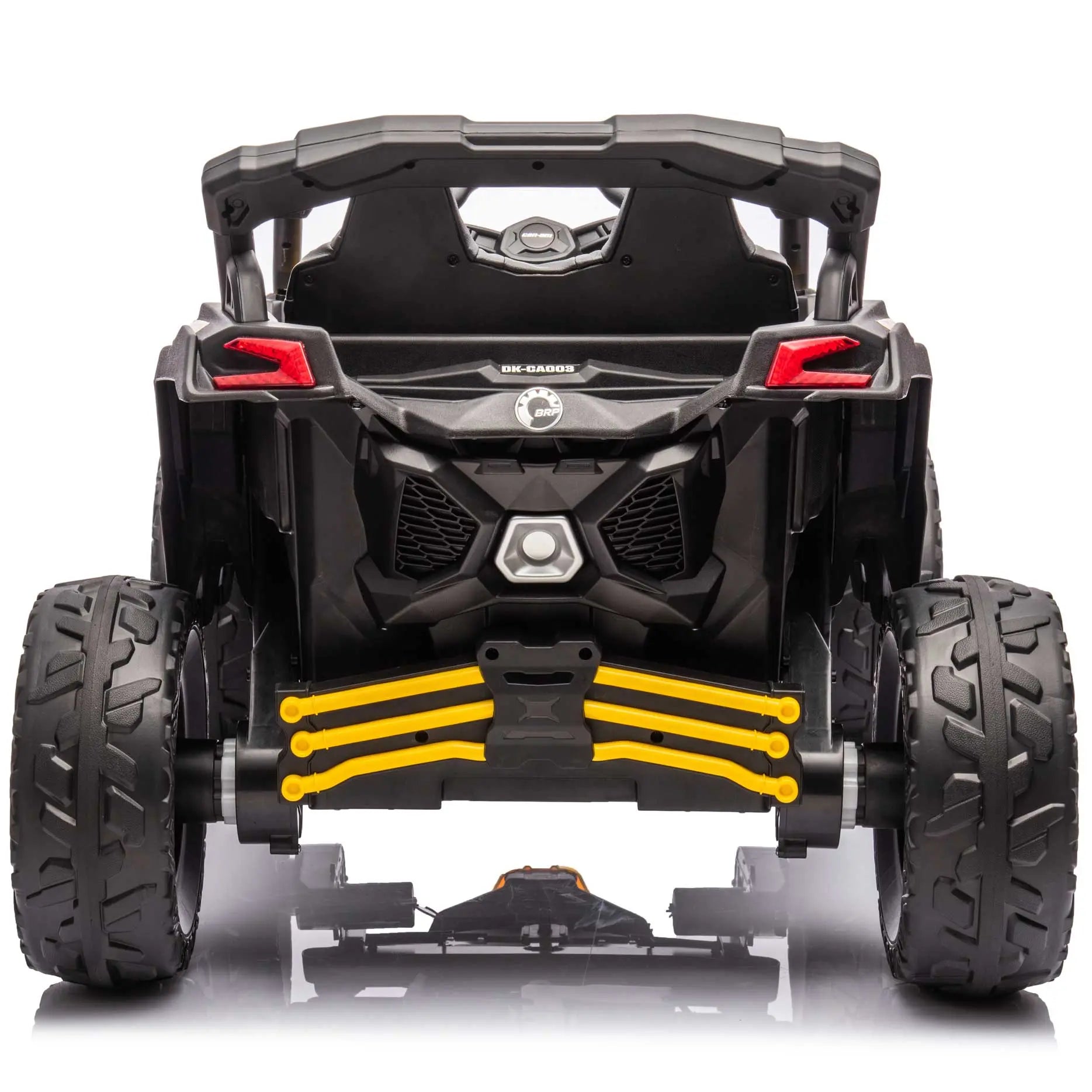 Moderno Kids Can-Am Maverick Custom Edition 24V Kids Ride-On UTV Buggy Car | Yellow