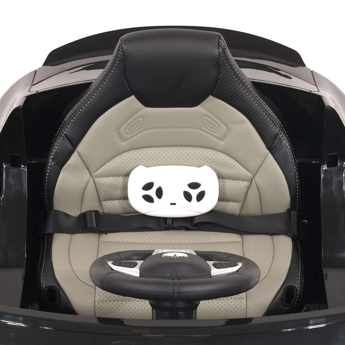 Moderno Kids Mercedes AMG GLC 63S 12V 4WD Kids Ride-On Car with R/C Parental Remote | Black