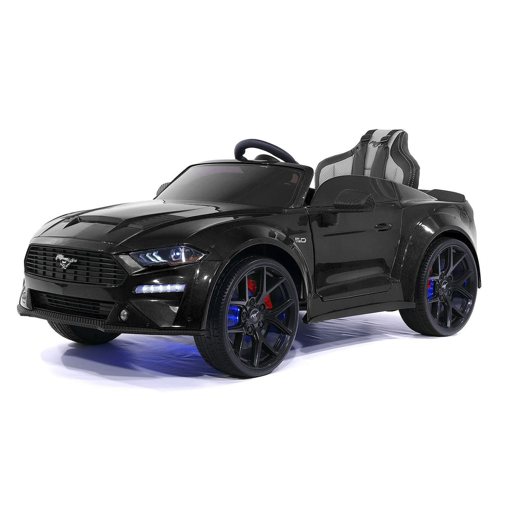 Moderno Kids Ford Mustang GT Custom Edition 24V Kids Ride-On Car with R/C Parental Remote | Black