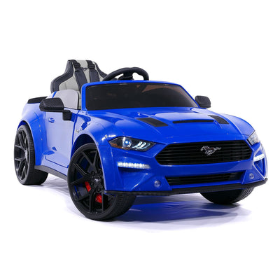 Ford Mustang GT Custom Edition 24V Kids Ride-On Car with R/C Parental Remote | Blue
