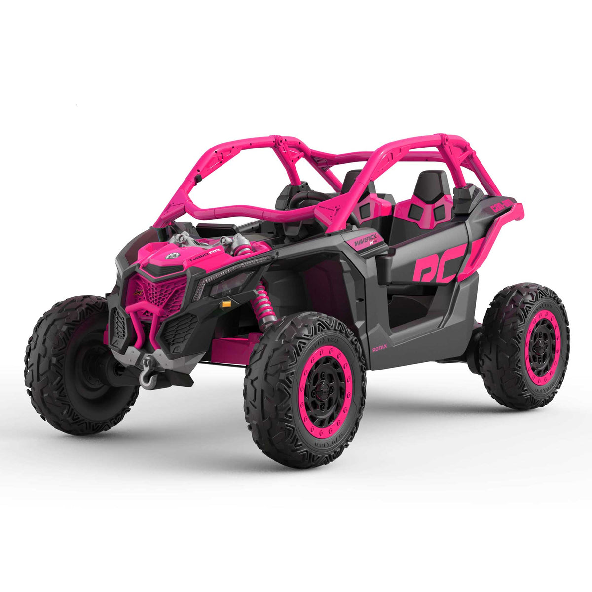Moderno Kids Can-Am Maverick XL Custom Edition 24V Kids Ride-On UTV Buggy Car | Deep Pink