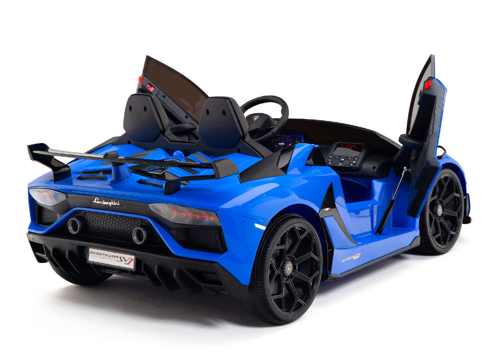 Moderno Kids Lamborghini Aventador SVJ Drift Edition 24V Kids Ride-On Car with R/C Parental Remote | Blue