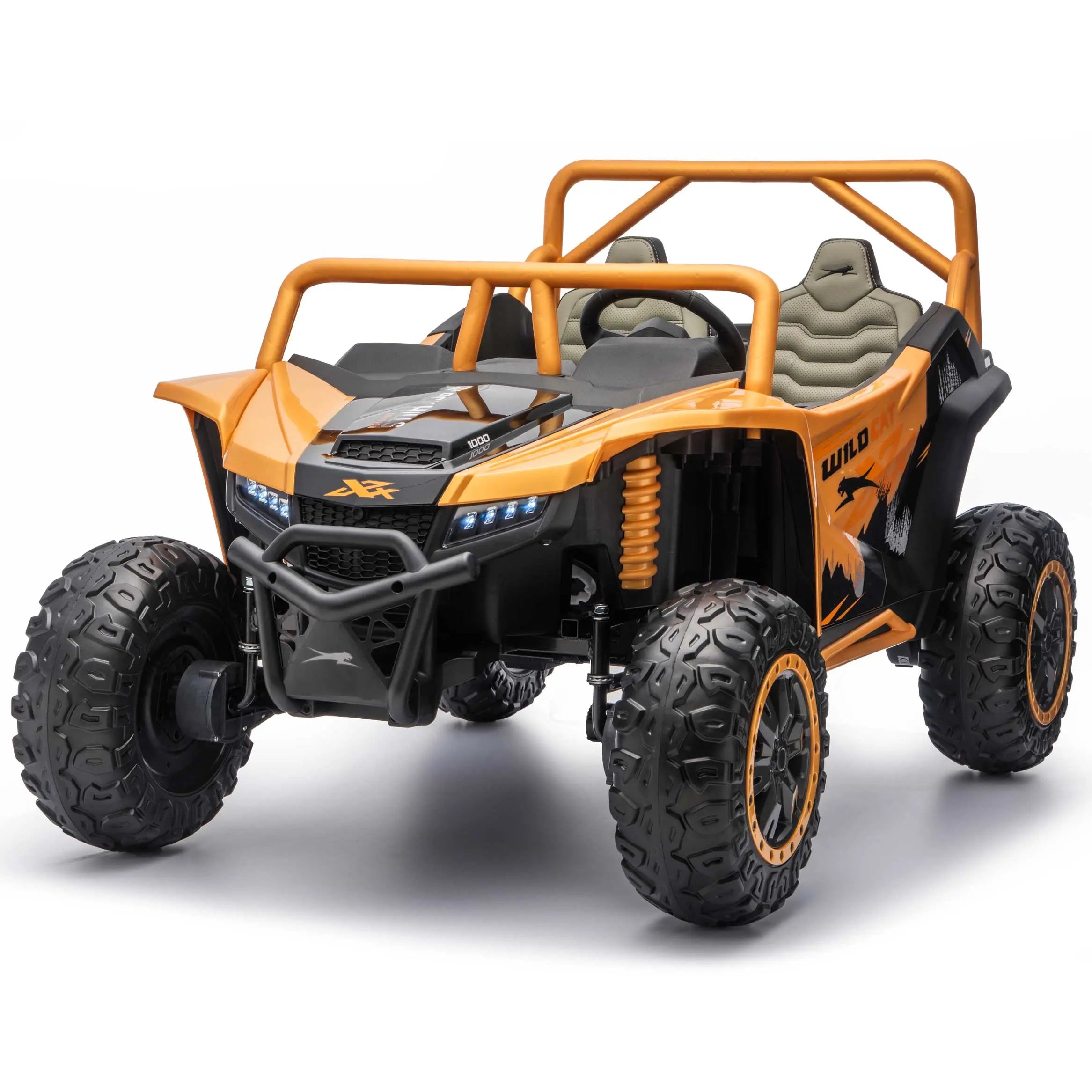Moderno Kids Arctic Cat XL 24V 4WD Kids Ride-On UTV with R/C Parental Remote | Honey Gold
