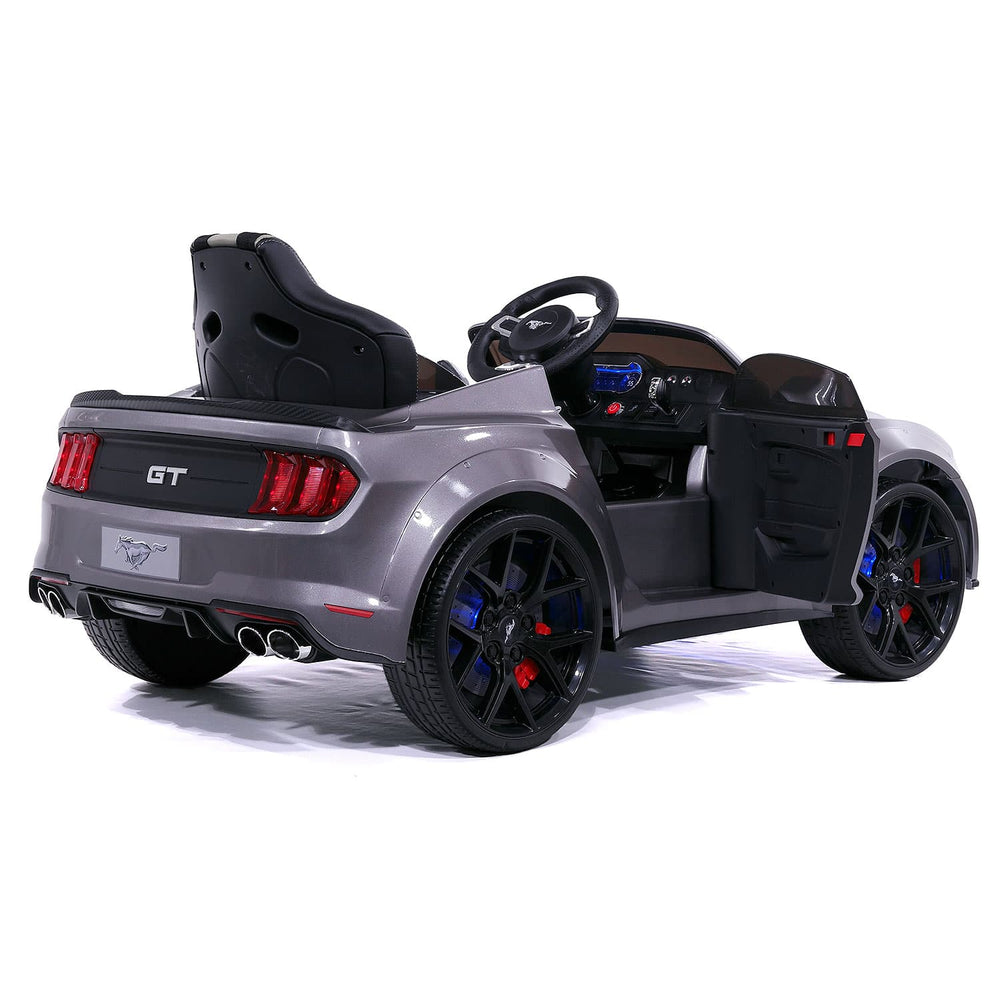 Moderno Kids Ford Mustang GT Custom Edition 24V Kids Ride-On Car with R/C Parental Remote | Gray