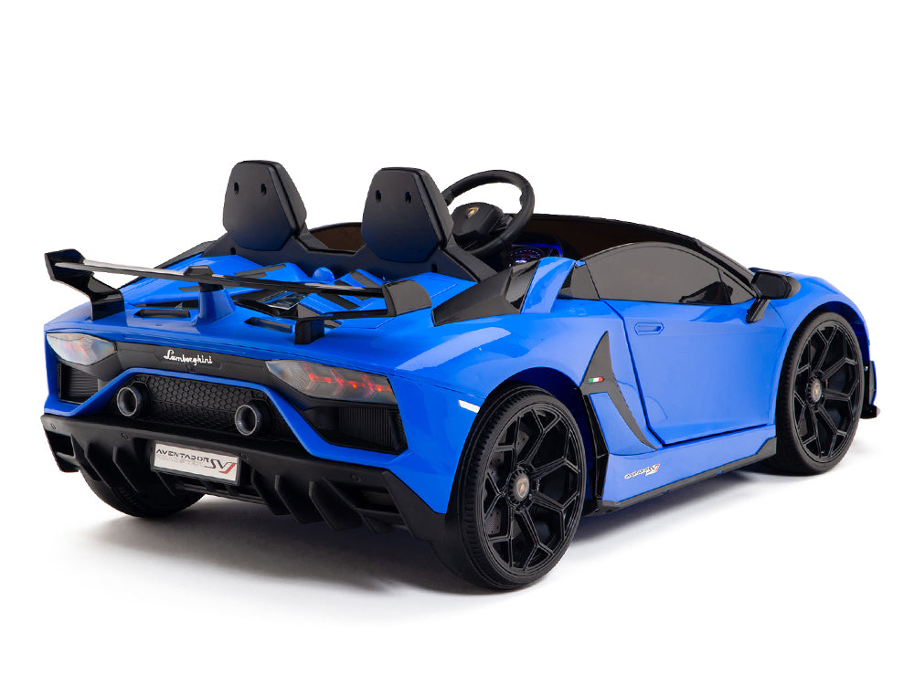 Moderno Kids Lamborghini Aventador SVJ Drift Edition 24V Kids Ride-On Car with R/C Parental Remote | Blue
