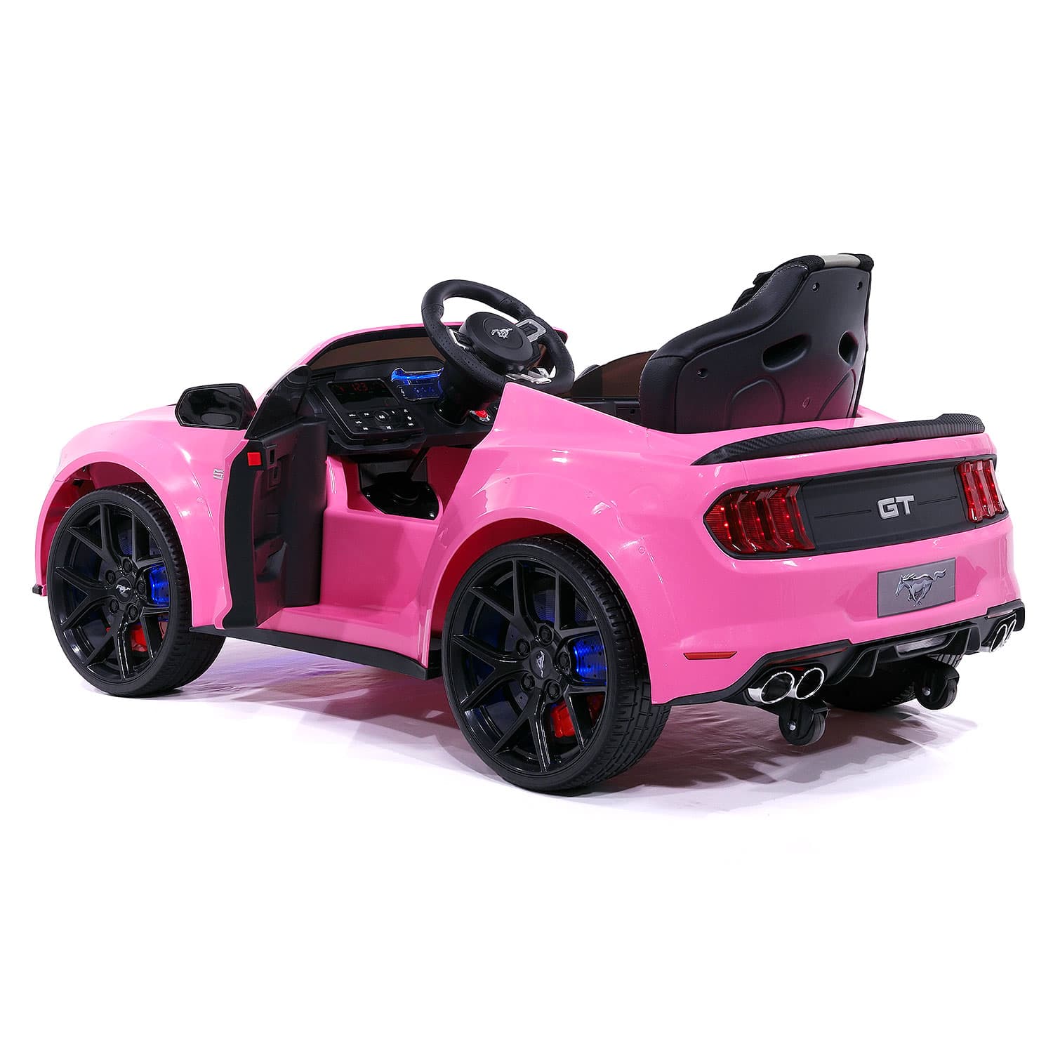 Moderno Kids Ford Mustang GT Custom Edition 24V Kids Ride-On Car with R/C Parental Remote | Pink