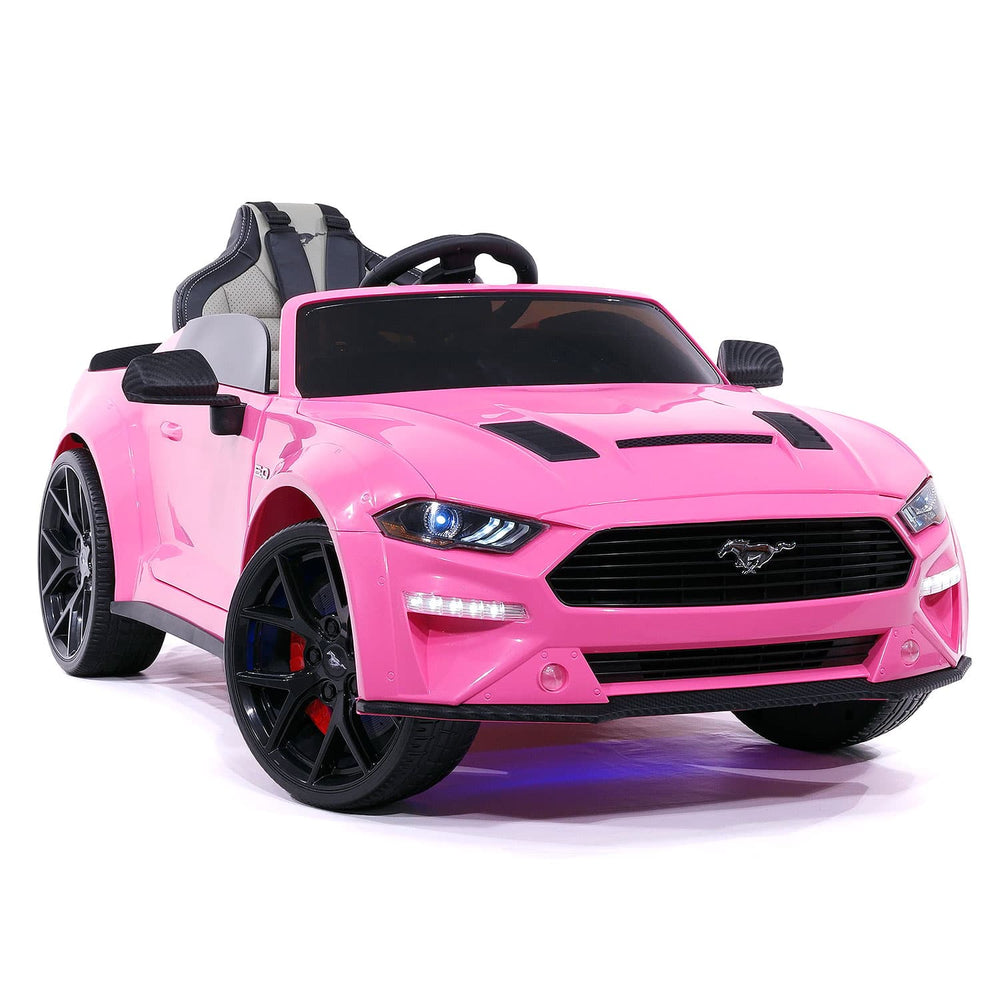 Moderno Kids Ford Mustang GT Custom Edition 24V Kids Ride-On Car with R/C Parental Remote | Pink