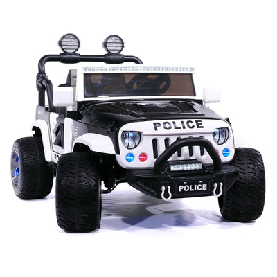 Trail Explorer 24V Kids Ride-On Car Truck with R/C Parental Remote | Police