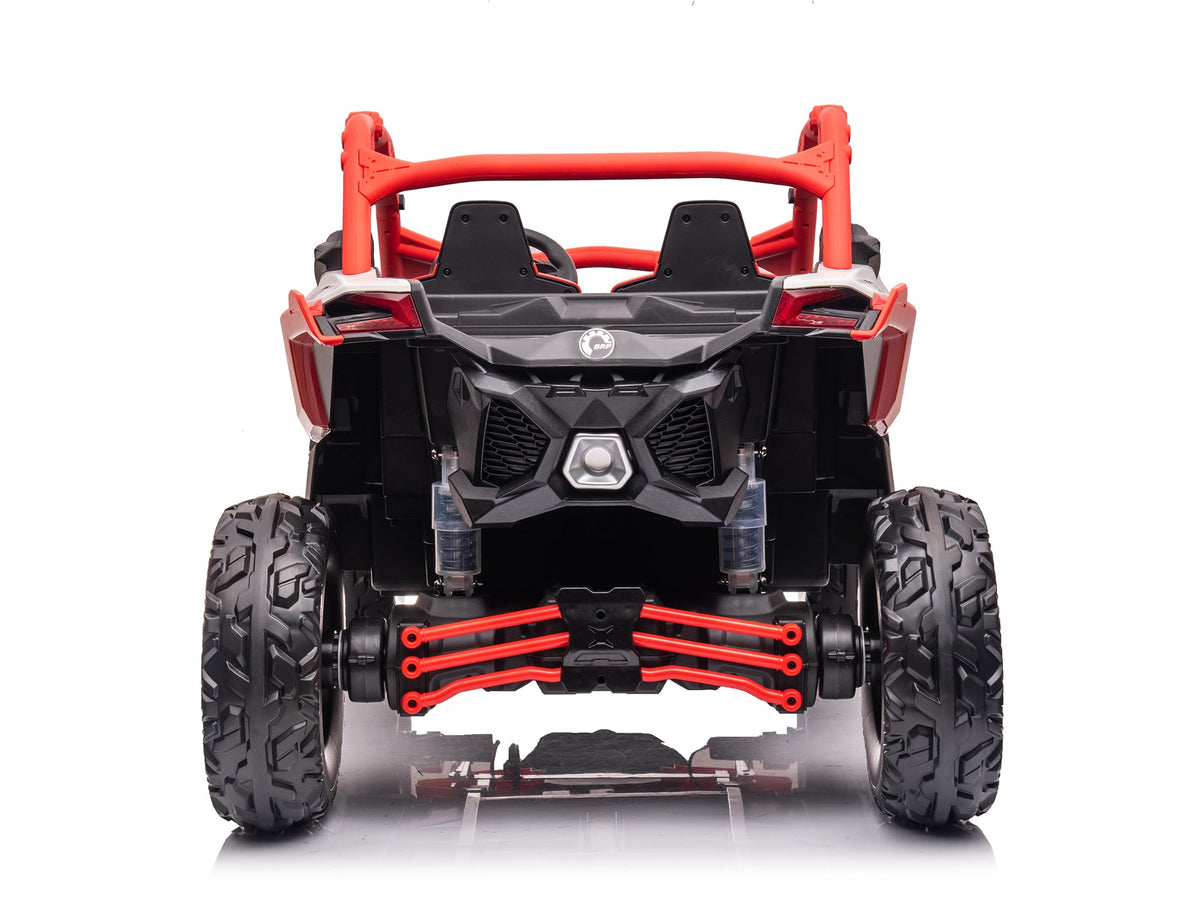 Moderno Kids Can-Am Maverick XL Custom Edition 24V Kids Ride-On UTV Buggy Car | Red