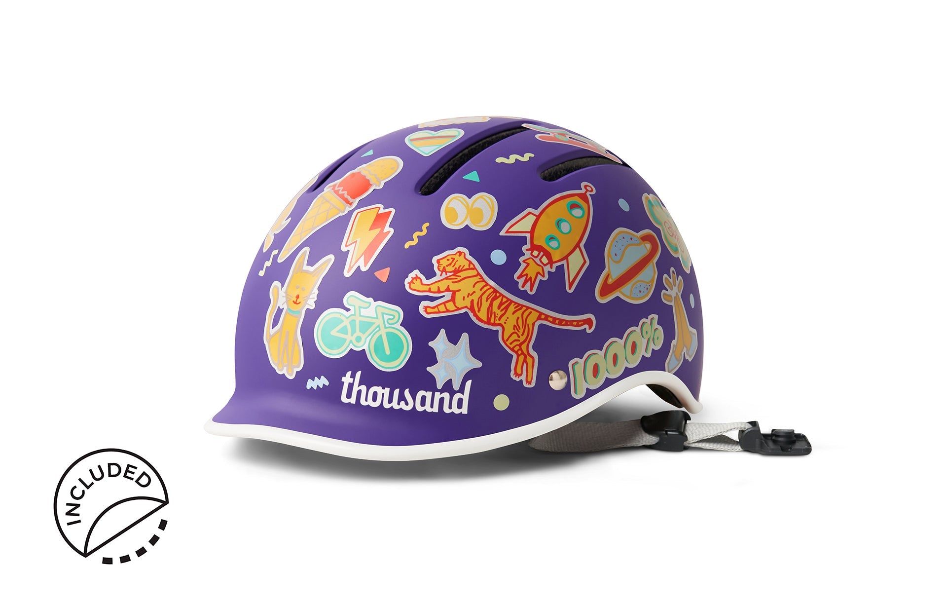 Thousand Jr. Kids Safety Helmet (Multiple Colors)