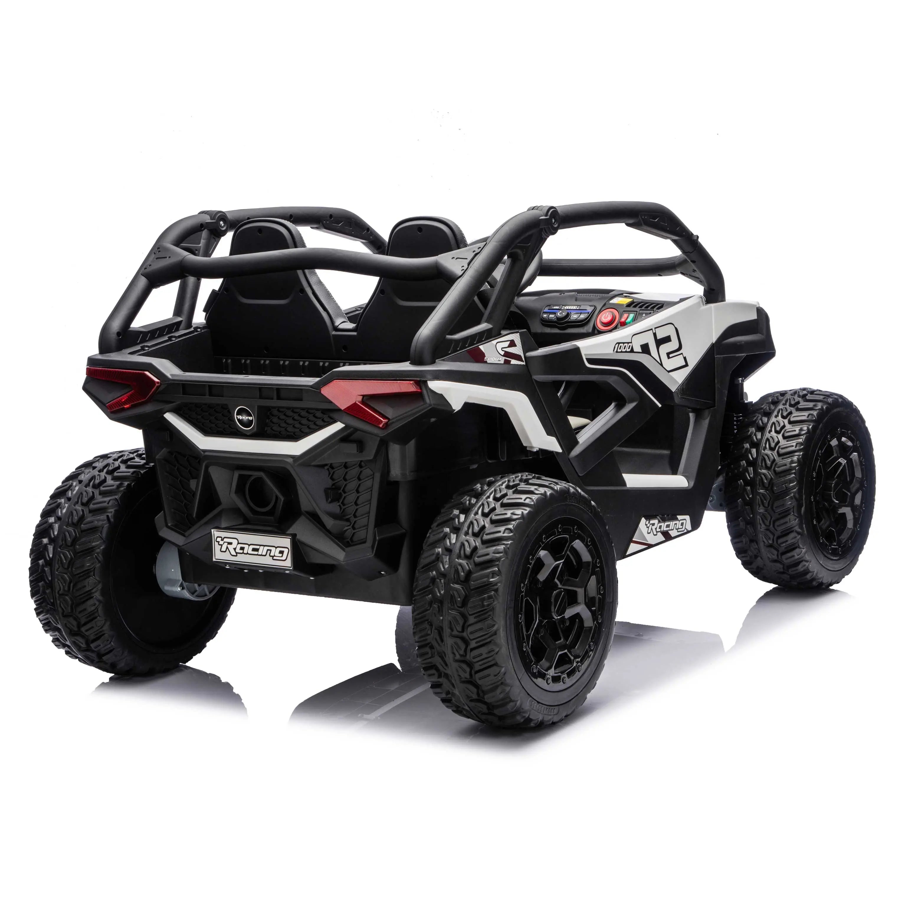 Moderno Kids Trail Runner 24V 4WD Kids Ride-On UTV with R/C Parental Remote | White