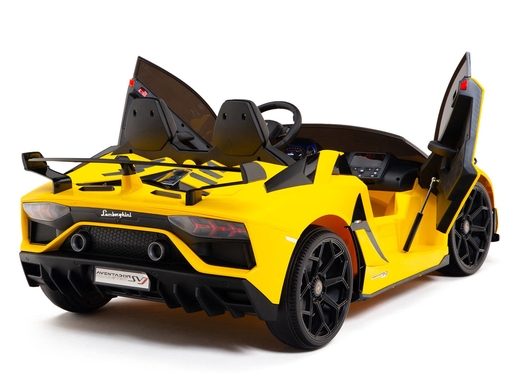 Moderno Kids Lamborghini Aventador SVJ Drift Edition 24V Kids Ride-On Car with R/C Parental Remote | Yellow