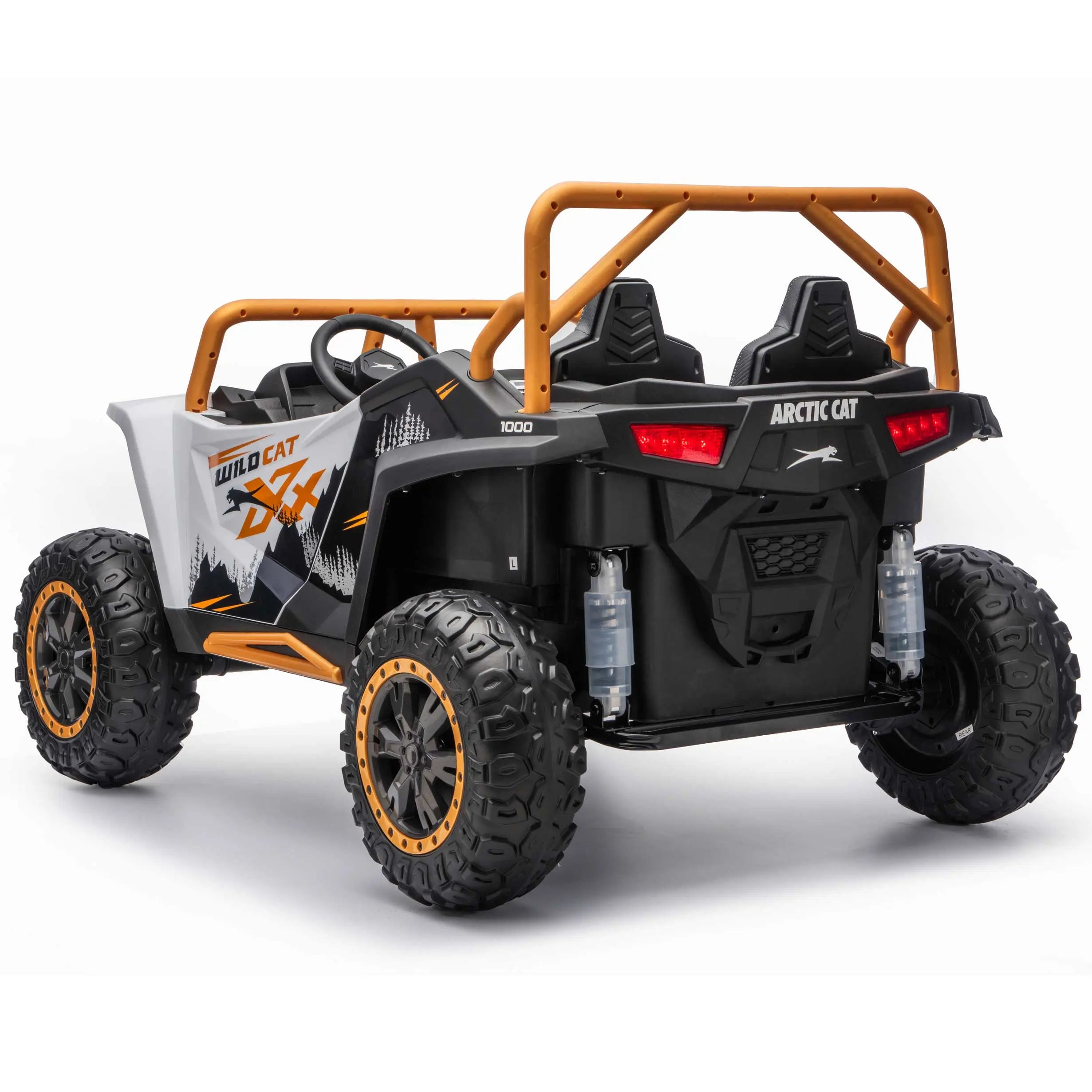 Moderno Kids Arctic Cat XL 24V 4WD Kids Ride-On UTV with R/C Parental Remote | White