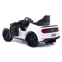 Moderno Kids Ford Mustang GT Custom Edition 24V Kids Ride-On Car with R/C Parental Remote | White