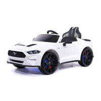 Moderno Kids Ford Mustang GT Custom Edition 24V Kids Ride-On Car with R/C Parental Remote | White