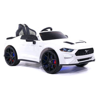 Moderno Kids Ford Mustang GT Custom Edition 24V Kids Ride-On Car with R/C Parental Remote | White