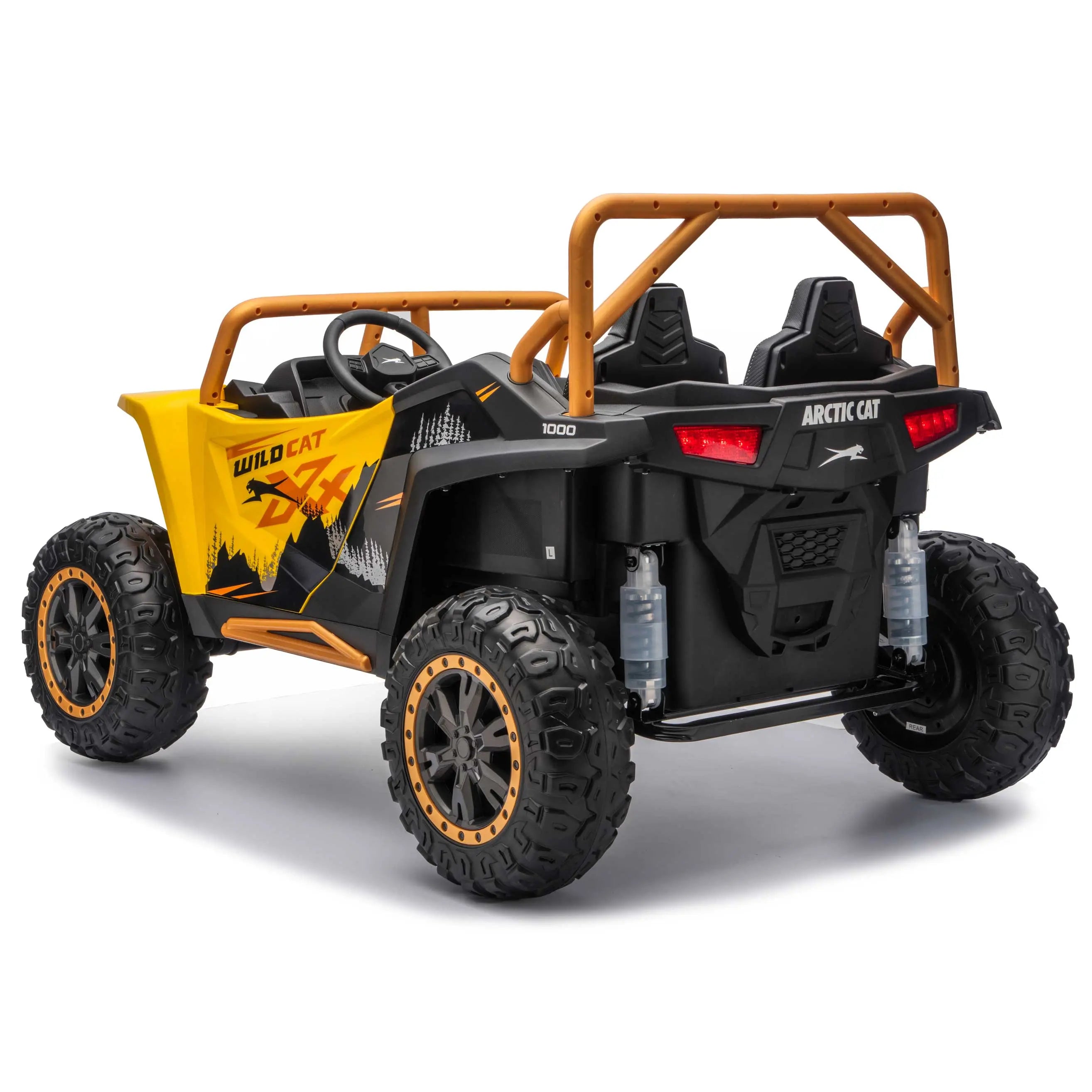 Moderno Kids Arctic Cat XL 24V 4WD Kids Ride-On UTV with R/C Parental Remote | Yellow