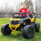 Can-Am Maverick Custom Edition 24V Kids Ride-On UTV Buggy Car | Yellow