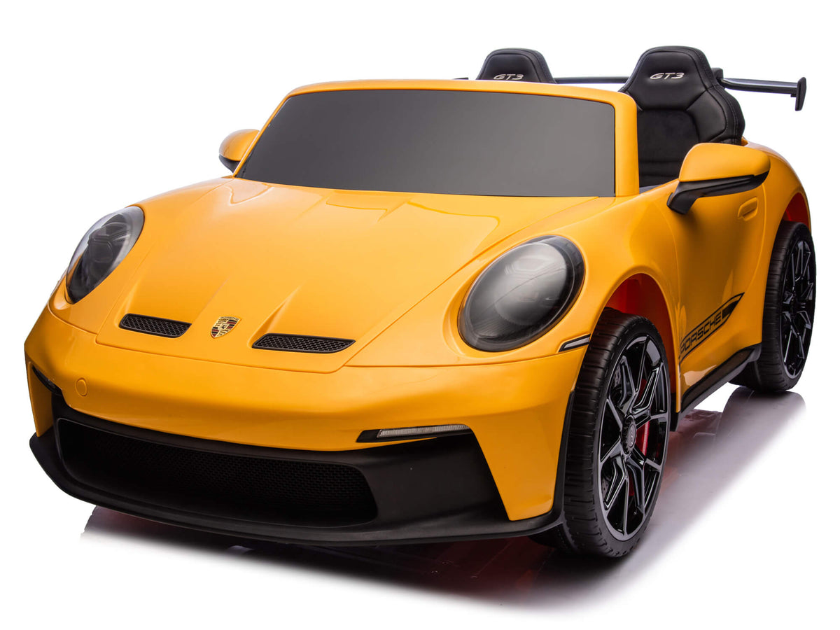 Moderno Kids Porsche 911 GT3 24V Kids 2 (Two) Seater Ride On Car | Yellow