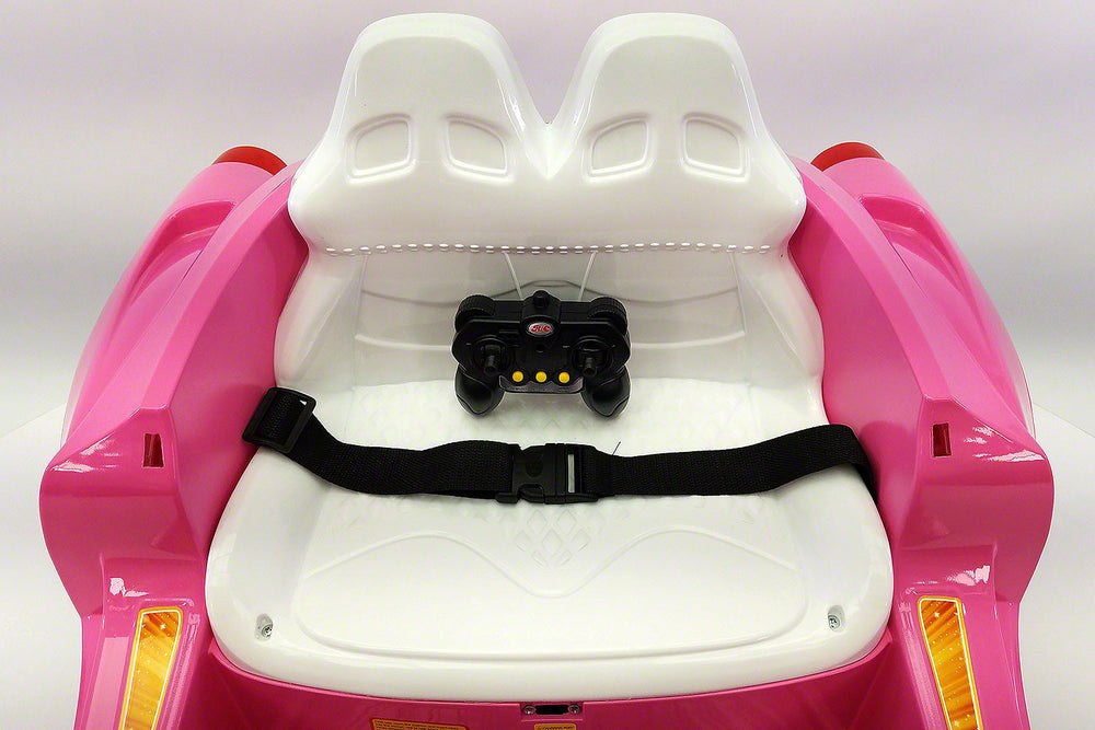 Moderno Kids Spider GT Kids 12V Ride-On Car with R/C Parental Remote | Pink