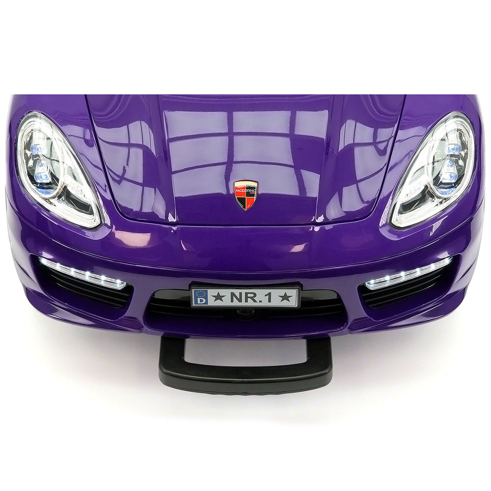 Moderno Kids Kiddie Roadster 12V Kids Electric Ride-On Car with R/C Parental Remote | Purple